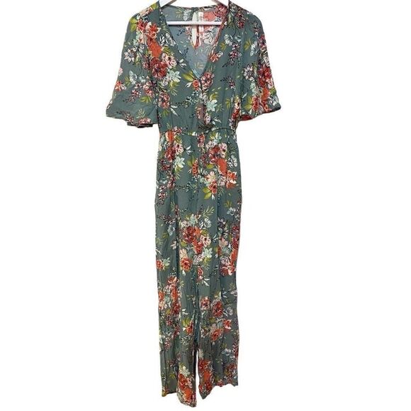 Band of Gypsies Pants - Band of Gypsies XS floral jumpsuit